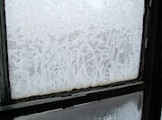 凍った窓