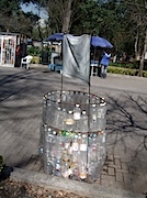 Chapultepec公園内のペットボトル回収箱
