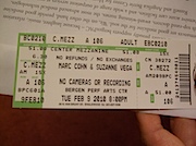 Marc Cohn & Suzanne Vegaのチケット