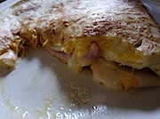 Mont-Tremblant: Crêperie Catherineのハムとチーズのクレープ